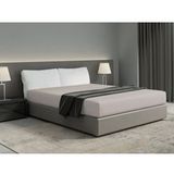 DoubleDry Hoeslaken 180x200 cm - 100% Natuurlijk Katoen - Zacht & Ademend - Rondom Elastiek - OEKO-TEX & BSCI - Licht Taupe