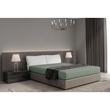 DoubleDry - Hoeslaken Jersey - Petrol - Tweepersoons 140x200 cm - 100% Katoen - Rondom Elastiek