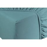 DoubleDry - Hoeslaken Jersey - Petrol - Tweepersoons 140x200 cm - 100% Katoen - Rondom Elastiek