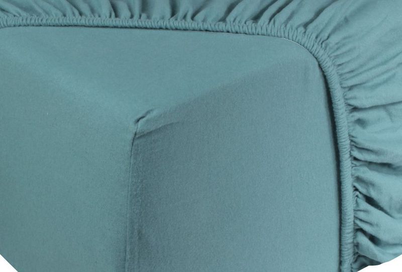 DoubleDry - Hoeslaken Jersey - Petrol - Tweepersoons 140x200 cm - 100% Katoen - Rondom Elastiek