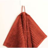 PHLOX Handdoek Supreme Collectie 6 stuks OEKO TEX Made in Green 600 g/m2 zacht katoen terracotta