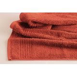 PHLOX Handdoek Supreme Collectie 6 stuks OEKO TEX Made in Green 600 g/m2 zacht katoen terracotta