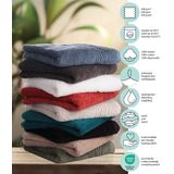 PHLOX Handdoek Supreme Collectie 6 stuks OEKO TEX Made in Green 600 g/m2 zacht katoen terracotta