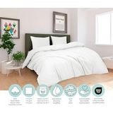 DoubleDry - Dekbedovertrek - Wit - 100% Katoen Flanel