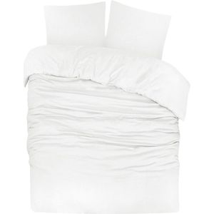DoubleDry - Dekbedovertrek - Wit - 100% Katoen Flanel