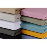 DoubleDry Hoeslaken Jersey - Okergeel - 100% Katoen - Rondom Elastiek