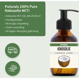 Puturals Kokosolie 100% Biologisch - 300ml - Puur en Gefractioneerd - Kokos MCT Olie voor Haar en Huid
