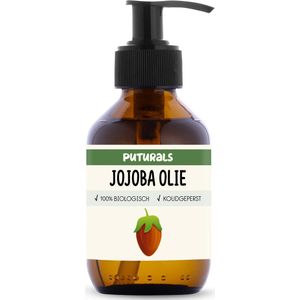 Puturals Jojoba Olie 100% Biologisch - 150ml - Koudgeperst en Puur - Jojoba Olie voor Haar, Huid en Gezicht - Jojoba Oil rijk aan Vitamine E