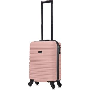 BlockTravel - handbagage - reiskoffer - XS - met wielen - afneembaar - 29 liter - inbouw TSA slot - lichtgewicht - rose goud