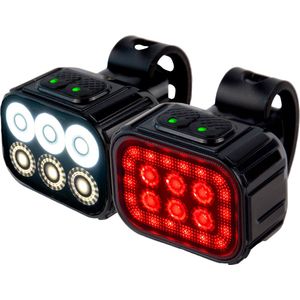R2B Fietslicht voor en achter - Fietslamp USB-C Oplaadbaar - Fietslampjes LED set Wit en Rood - Waterdicht