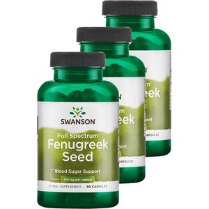 Swanson - Full Spectrum Fenugreek Seed - 610 mg - 90 Capsules