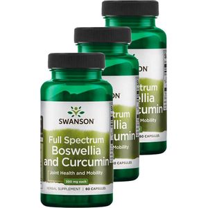 Swanson - Full Spectrum Boswellia en Curcumin - 300 mg - 60 Capsules