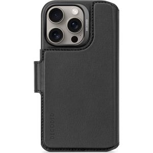 Decoded Leren Wallet Case - iPhone 16 Pro - Zwart