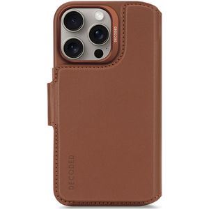 Decoded - 2 in 1 Leather Detachable Wallet MagSafe - Tan - Echt Leer