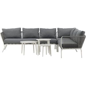 Nest outdoor Hanne 2 delige tuin loungeset grijs - met zitkussens