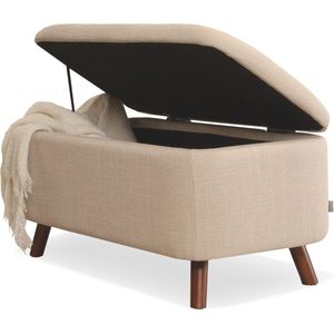 Nolon Julia bankje met opbergruimte beige x 41 cm