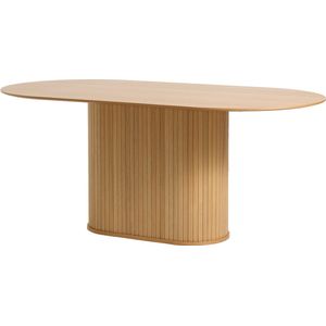 Olivine - Lenn - Eettafel - Ovaal - Natuurlijk Hout - Eiken