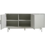 Olivine Arlo houten dressoir grijs/beige - 160 x 45 cm