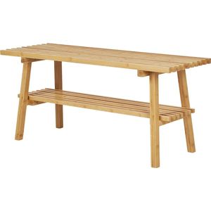 Artichok Mike Bankje Naturel - Bamboe - Bankje voor de Eettafel - Klein - Landelijk - Scandinavisch - B70 x D28 x H45 cm