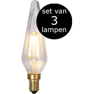 3-Pack | Diamant Lamp - E14 - 0.3W - Super Warm Wit - 2200K