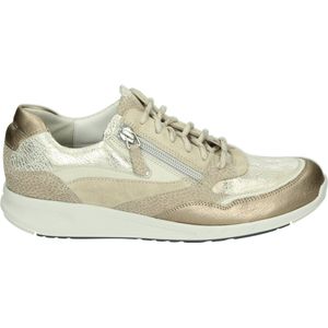 Durea 6306 H GO - Lage sneakersDames sneakers - Kleur: Wit/beige - Maat: 39