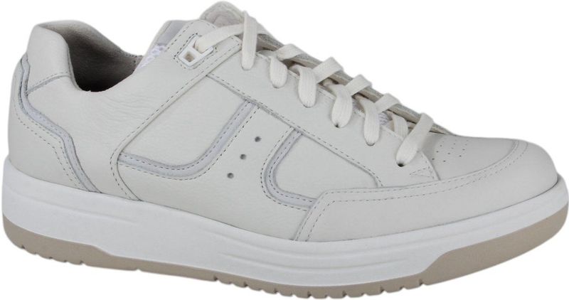 Durea - 6299 K - Sneakers - Wit/Beige - Glad Leer - Rubber Zool