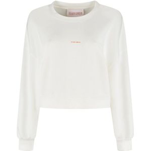 Studio Amaya, Dames, Sweatshirts & Hoodies, Wit, Maat: XS