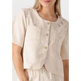 Amaya Amsterdam - Elegante Zilveren Blazer - Ecru - Dames