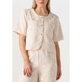 Amaya Amsterdam - Elegante Zilveren Blazer - Ecru - Dames