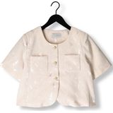 Amaya Amsterdam - Elegante Zilveren Blazer - Ecru - Dames