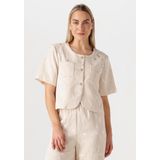 Amaya Amsterdam - Elegante Zilveren Blazer - Ecru - Dames