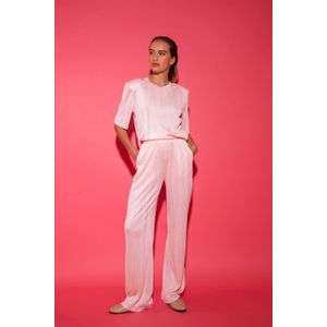 Studio AMAYA - Hoge Taille Broek - Zalm - Rechte Pasvorm