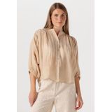 Amaya Amsterdam - Juno Blouse - Dames - Beige - Linnen