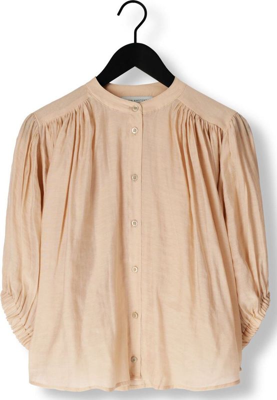 Amaya Amsterdam - Juno Blouse - Dames - Beige - Linnen