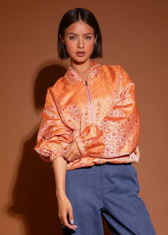 Studio Amaya - Alice Bomber - Oranje Print - Jacks