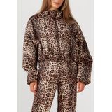 Studio Amaya - Feline Jacket - Jasje - Bruin met Luipaardprint