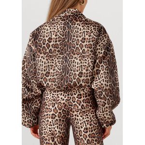 Studio Amaya - Feline Jacket - Jasje - Bruin met Luipaardprint
