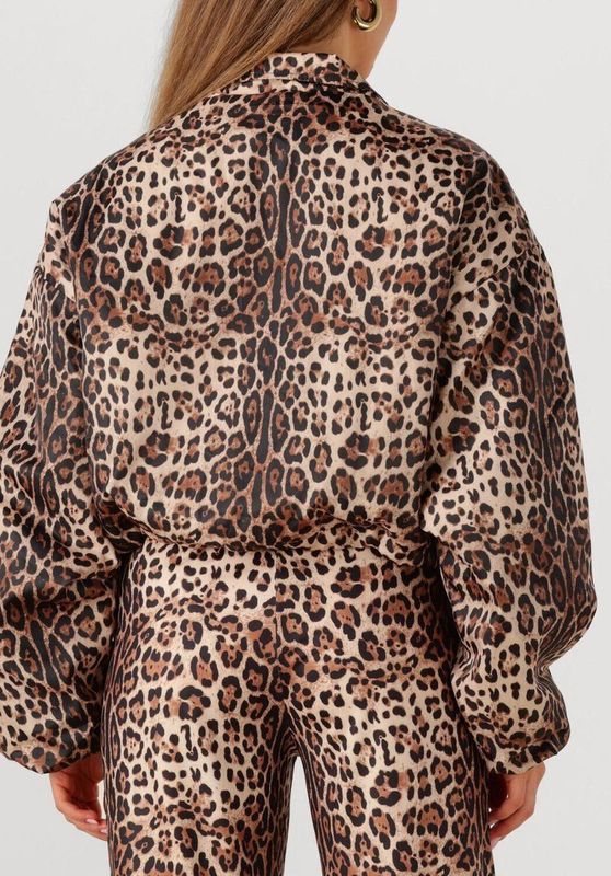 Studio Amaya - Feline Jacket - Jasje - Bruin met Luipaardprint
