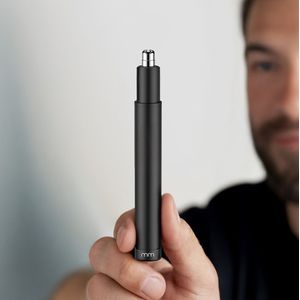 MikaMax - Mini Nose Hair Trimmer - Oplaadbaar - Mat Zwart - Ergonomisch Ontwerp