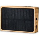 MikaMax - Solar Bamboo Speaker - Draadloze Bluetooth Speaker - Bamboe - Duurzaam