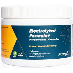 Fittergy - Electrolytes Formula+ - Citroen/Sinaasappel - 210 gr - Met L-Glutamine