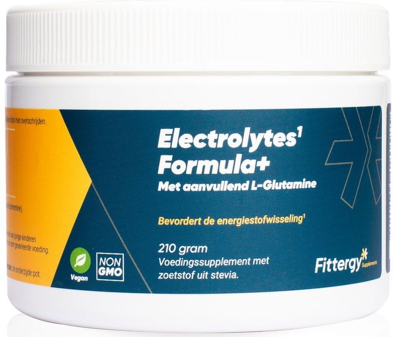 Fittergy - Electrolytes Formula+ - Citroen/Sinaasappel - 210 gr - Met L-Glutamine
