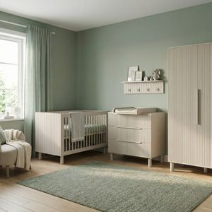 WOOOD Ladekast Merge Met 6 lades - Bruin/Rood - 375093-B