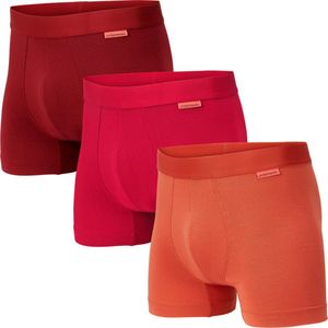 Undiemeister - Boxershort - Roodtinten - 3-Pack - Mellowood Tencel - Ademend