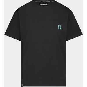 Poederbaas - Arty - T-shirt - Zwart - Katoen en Polyester