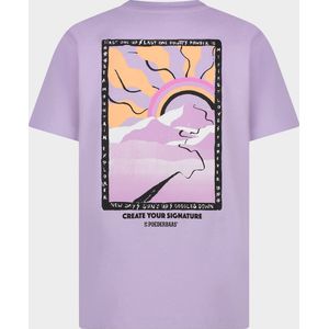 Poederbaas - Arty - T-Shirt - Lila - Katoen, Polyester