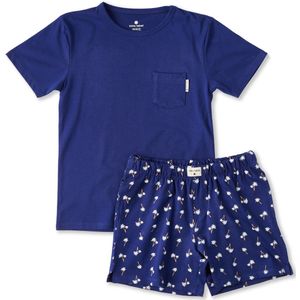 Little Label - Korte Pyjama - Groen - Walvis - Bio-katoen