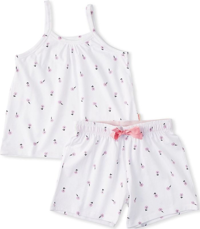 Little Label - Shortama Meisjes - Wit - Bio-katoen