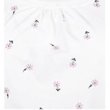 Little Label - Zomer Pyjama - Wit - Bloemetjes - Extra Zachte Bio-katoen