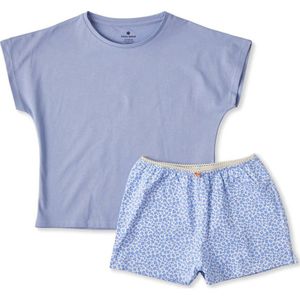 Little Label - Shortama - Blauw - Voor Meisjes - Korte Mouwlengte
